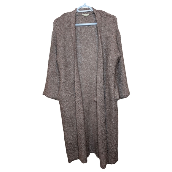 Freeway Smokey Purple Open Front Long Knit Cardigan Womens Small - Picture 1 of 9